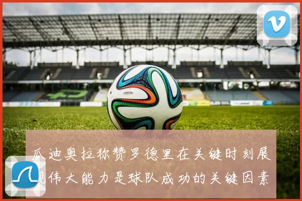 瓜迪奥拉称赞罗德里在关键时刻展现伟大能力是球队成功的关键因素
